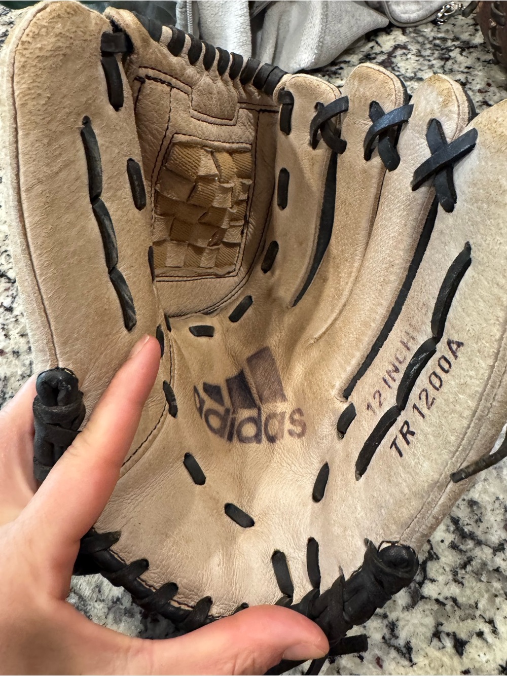 adidas Woven-Web Baseball Glove 12 inch TR1200A right hand throw - Picture 3 of 8